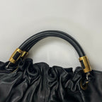 EMPORIO ARMANI / レザーボールハンドバッグ 参考定価：120,000程度