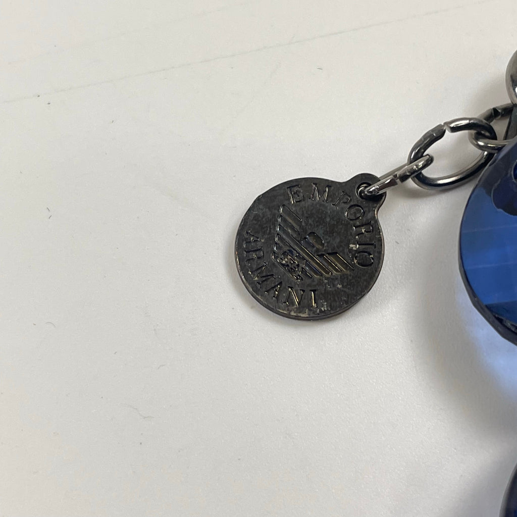 EMPORIO ARMANI / チェック柄 サークルモチーフネックレス 参考定価：40,000程度