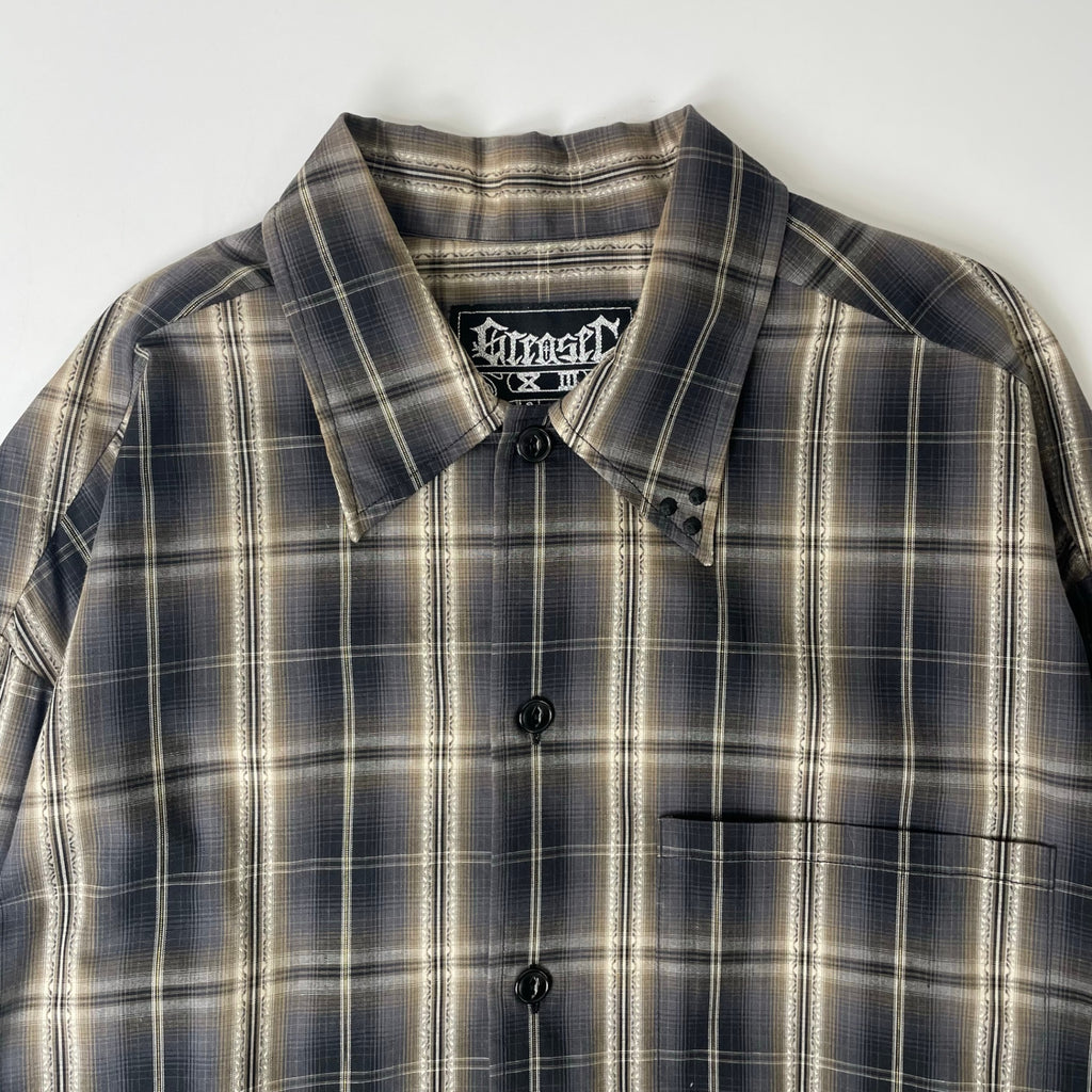 GREASER / シャドーチェックシャツ 参考定価：18,000程度 SIZE:XL