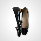 MY Ferragamo マイ フェラガモ / パテントロゴパンプス 美品 布袋付 参考定価：40,000程度 SIZE:6 1/2