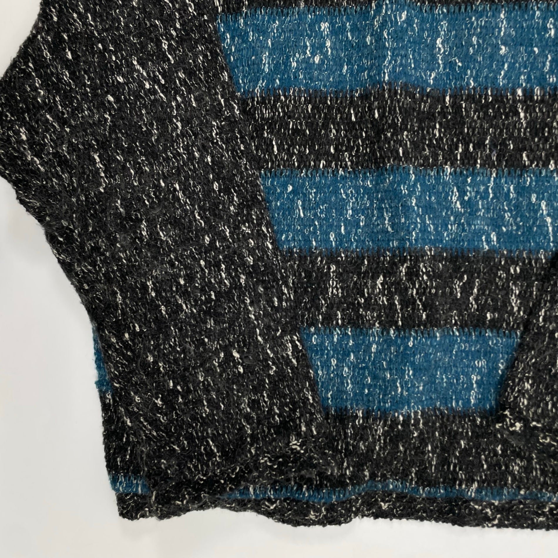 VINTAGE / US製レザー切替ニット SIZE：2X