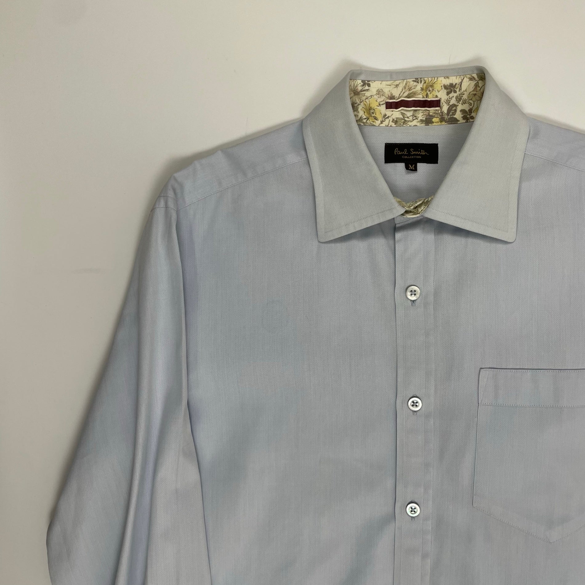 Paul Smith COLLECTION ポールスミスコレクション / フラワー切替シャツ 参考定価：30,000程度 SIZE:M