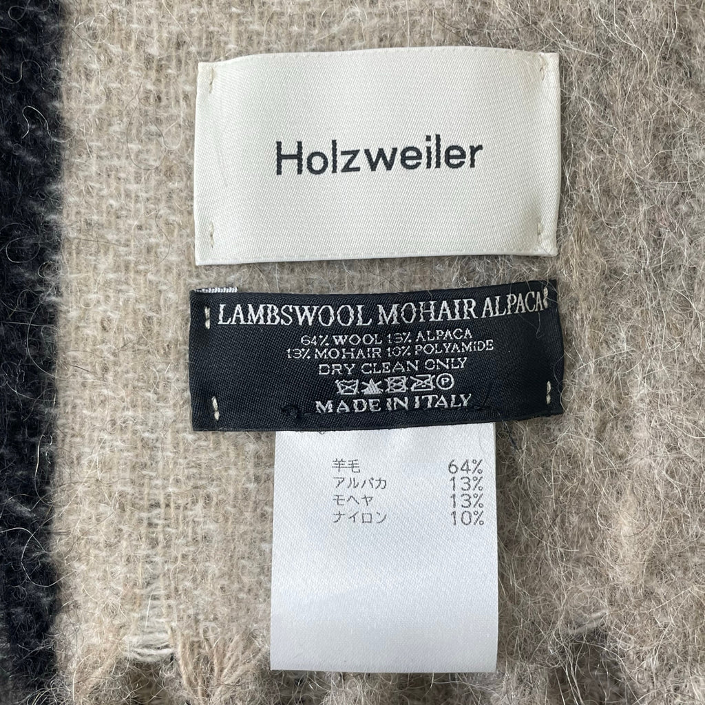 Holzweiler / モヘヤアルパカマフラー  イタリア製 参考定価：30,000程度