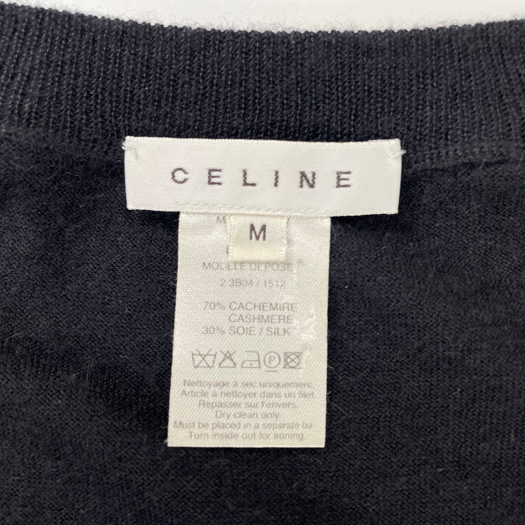 CELINE セリーヌ / シルクカシミヤニット ブラック SIZE:M
