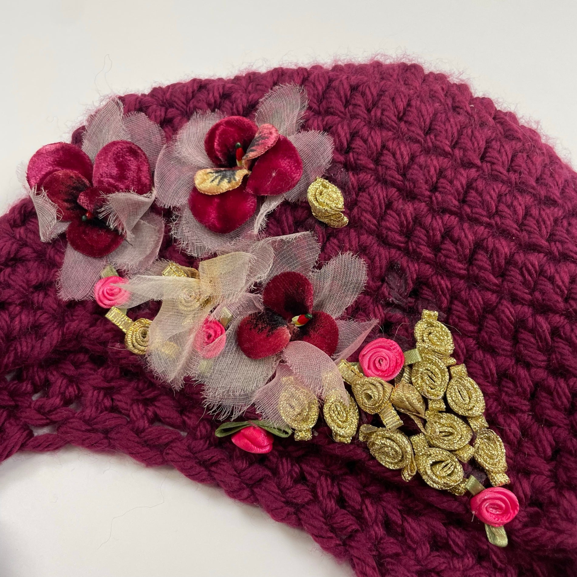 DOMAKAYA ドマカヤ / ロングイヤーハンドニット帽 英国製