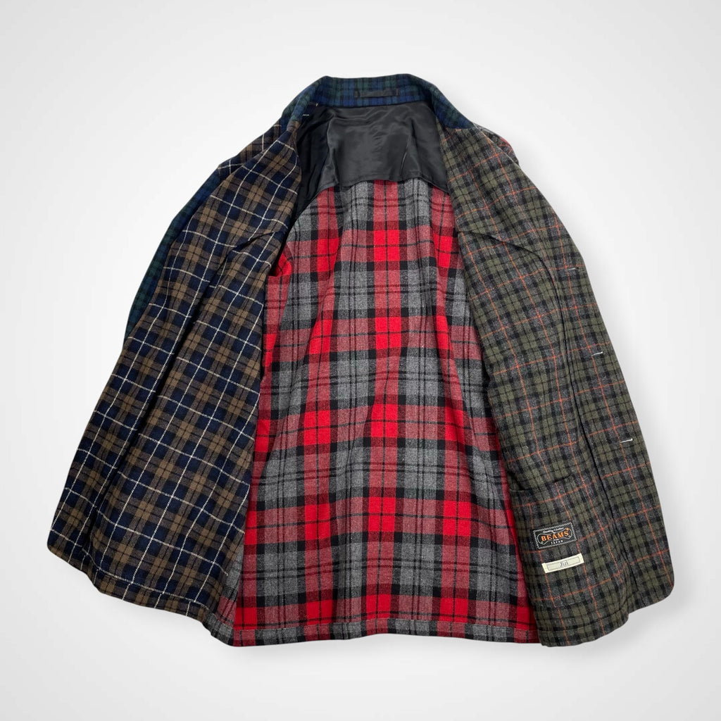 BEAMS PLUS × Jizi / コラボ Shirt Jacket クレイジーパターン ジャケット 25周年モデル 限定11着 参考定価：65,000程度 SIZE:L