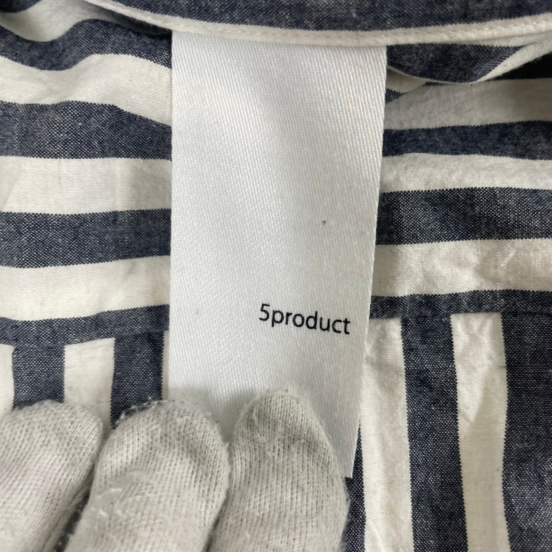 5product / コットンリネンストライプシャツ 参考定価：20,000程度 SIZE：L