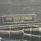 49AV JUNKO SHIMADA ジュンコシマダ / クロコ型押しクラッチバッグ ブラック