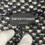 EMPORIO ARMANI / パイピングツイードニットジャケット 参考定価：100,000程度 SIZE:42