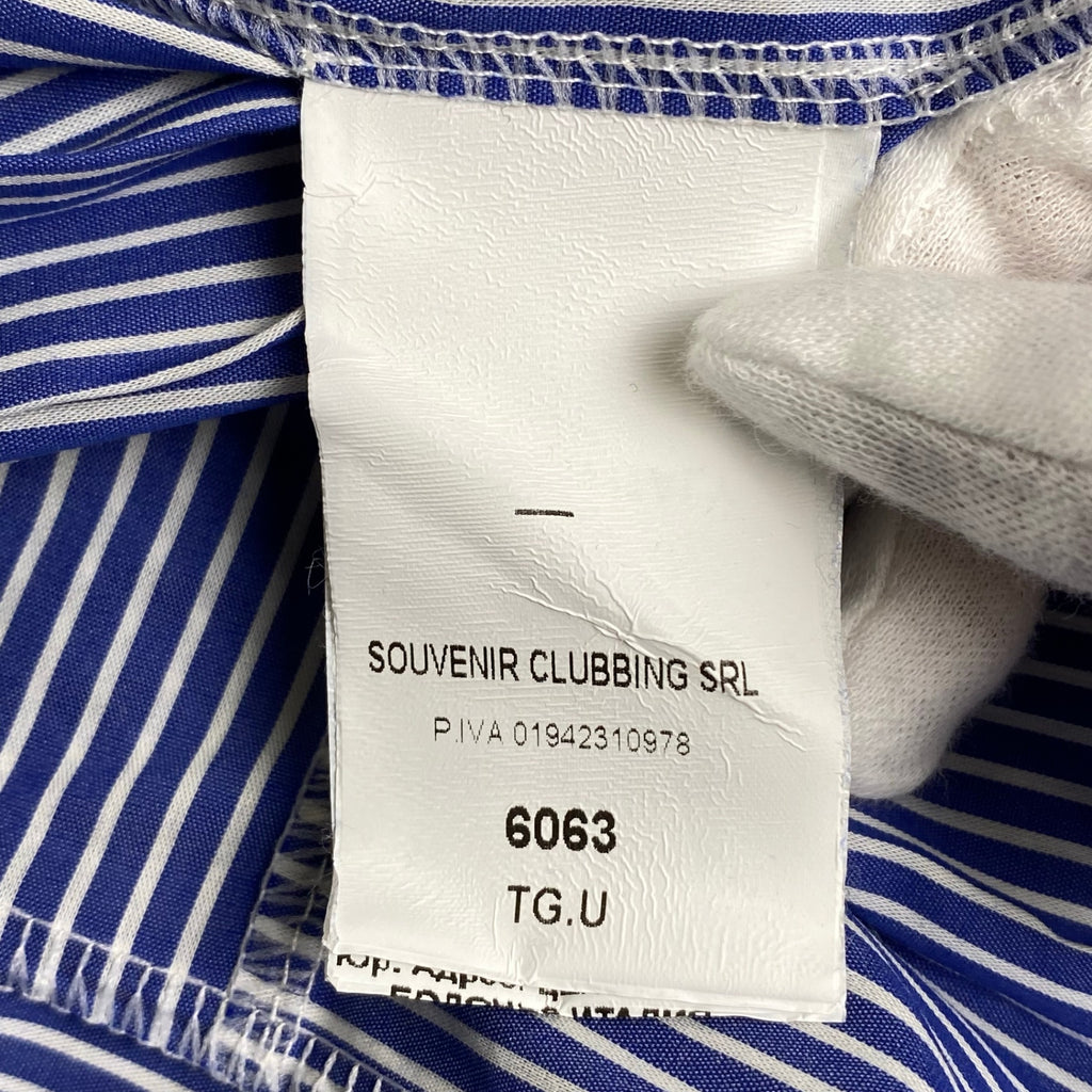 Souvenir スーベニア / 切替ミックスシャツスカート MADE IN ITALY 参考定価：22,000程度 SIZE:FREE