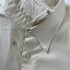 GIORGIO ARMANI LE COLLEZIONI ジョルジオアルマーニ / 80s ヴィンテージシャツ ホワイト×ベージュ SIZE：15 1/2