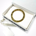 JIL SANDER ジルサンダー / ゴールドサークル型バングル ブレスレット 参考定価：80,000程度 SIZE:M
