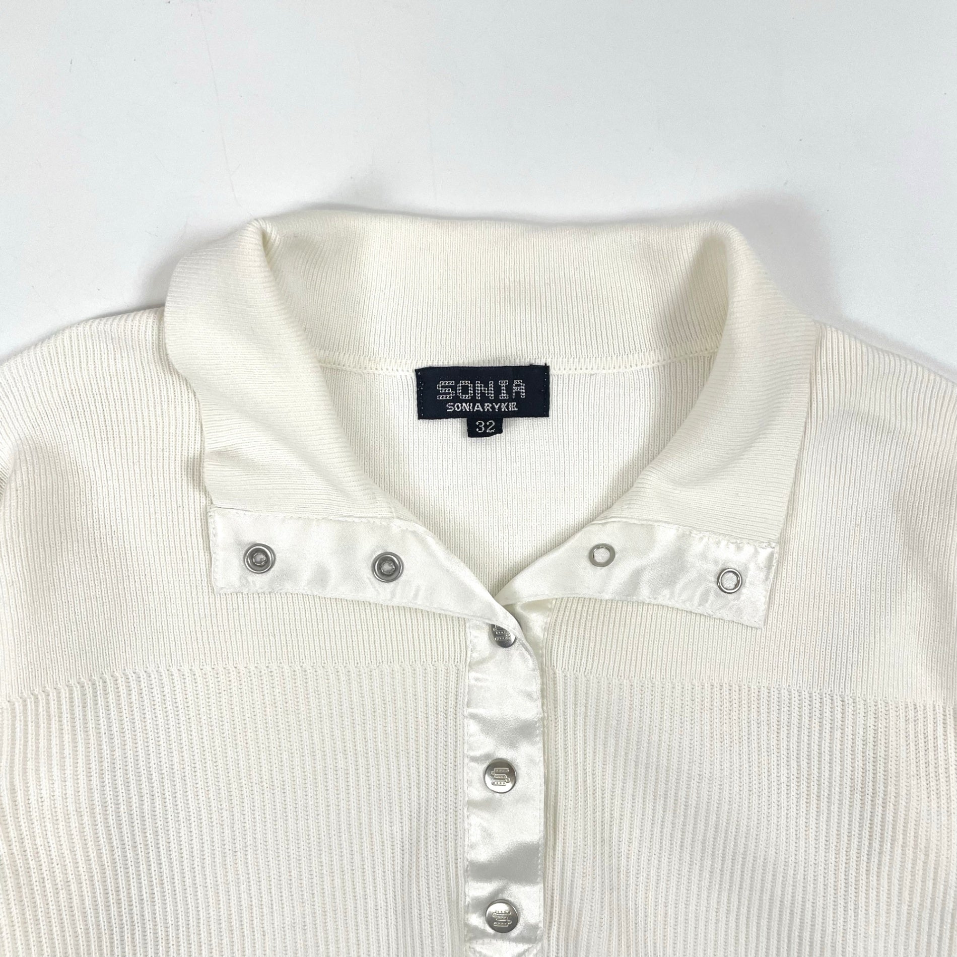 SONIA BY SONIA RYKIEL / ハーフボタンプルニット 参考定価：28,000程度 SIZE：32