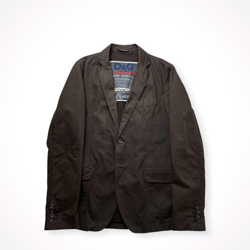D&G DOLCE & GABBANA / アーカイブコットンジャケット 参考定価：100,000程度 SIZE:48