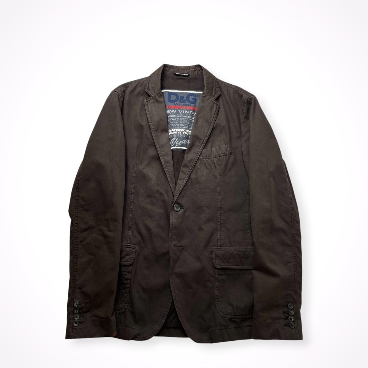 D&G DOLCE & GABBANA / アーカイブコットンジャケット 参考定価：100,000程度 SIZE:48