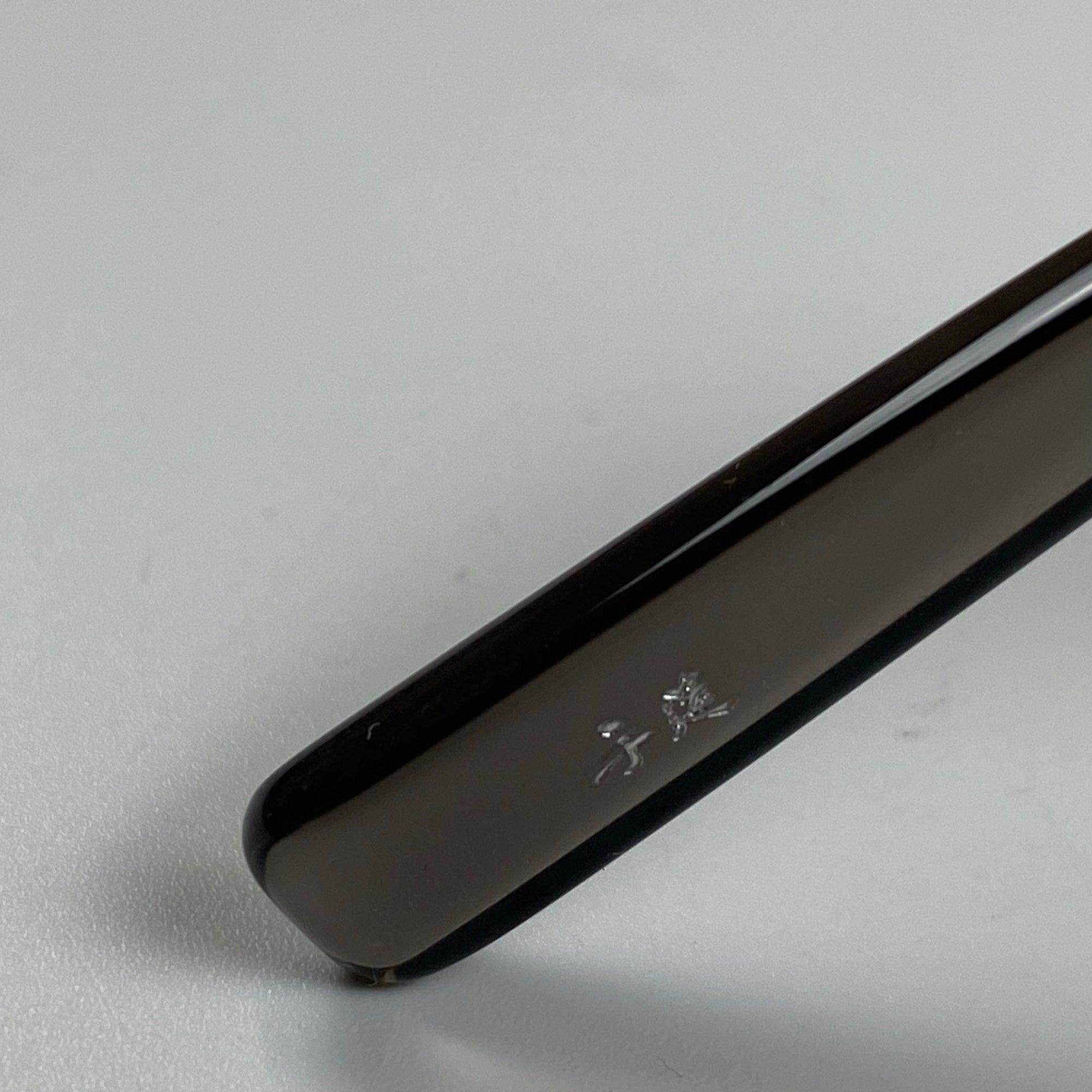 【美品】 金子眼鏡 × 泰八郎謹製 職人シリーズ / PREMIER VII 伊達メガネ クリアグレーフレーム 度なしクリアレンズ 参考定価：58,000+tax