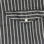 V2 BY VERSACE ベルサーチ ベルサーチェ ヴィンテージ / ストライプ シャツ ボタンダウン ビッグシルエット SIZE：M（XL程度）