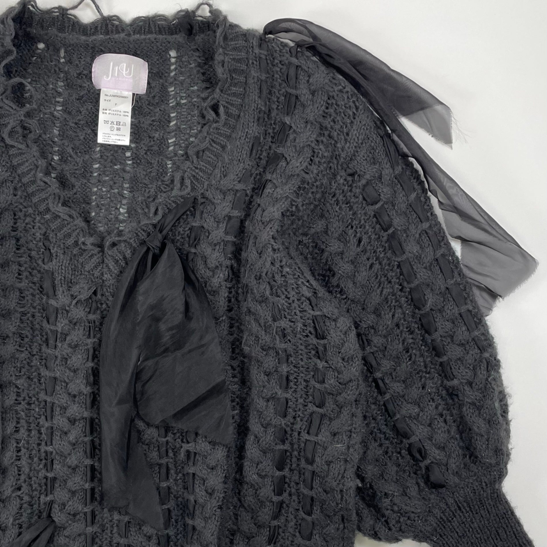 J1U by LA BELLE ETUDE / 25AW リボンステッチニット SIZE:FREE