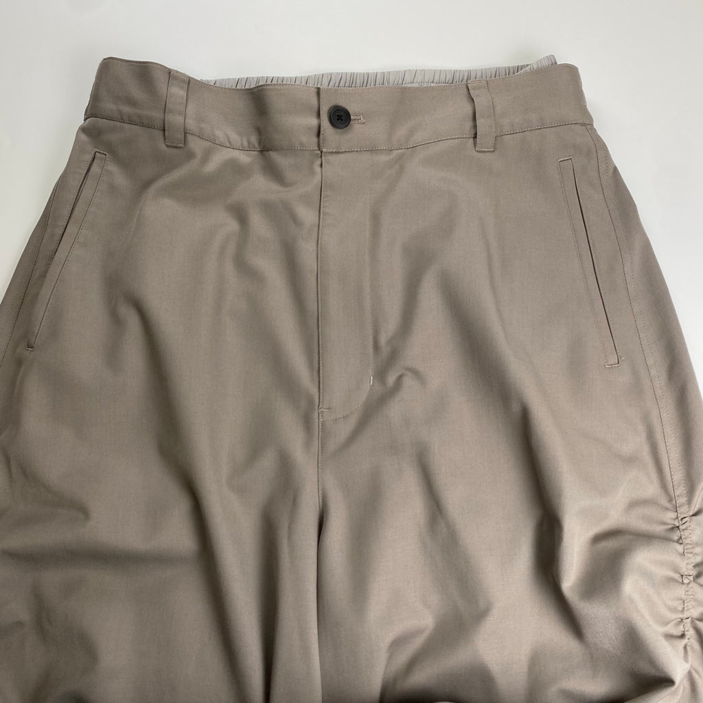 MAISON SPECIAL メゾンスぺシャル / ダブルウエスト サイドギャザー ワイドパンツ 参考定価：25,000+tax SIZE:1