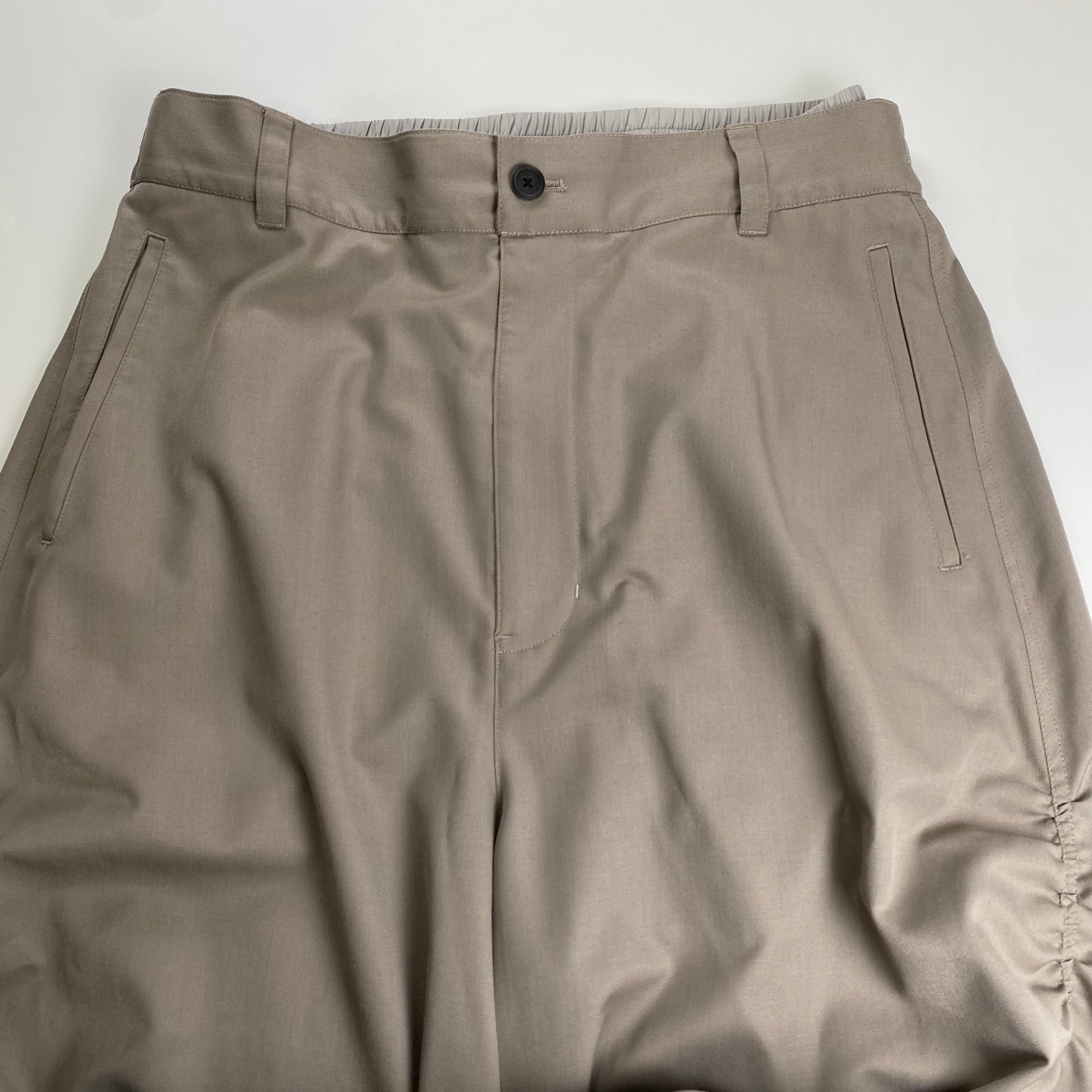 MAISON SPECIAL メゾンスぺシャル / ダブルウエスト サイドギャザー ワイドパンツ 参考定価：25,000+tax SIZE:1