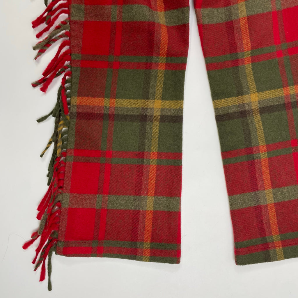 VIRGINIA BIZZI ヴァージニア ビッツィ / チェック柄フリンジパンツ H.P. FRANCE取り扱い 参考定価：35,000程度 SIZE:38