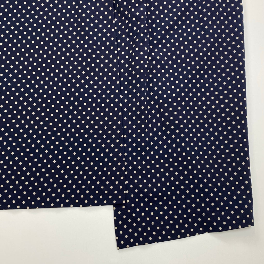 ERIKA CAVALLINI エリカ カヴァリーニ / ドット柄 2WAYシャツワンピース ネイビー 参考定価：50,000程度 SIZE:42