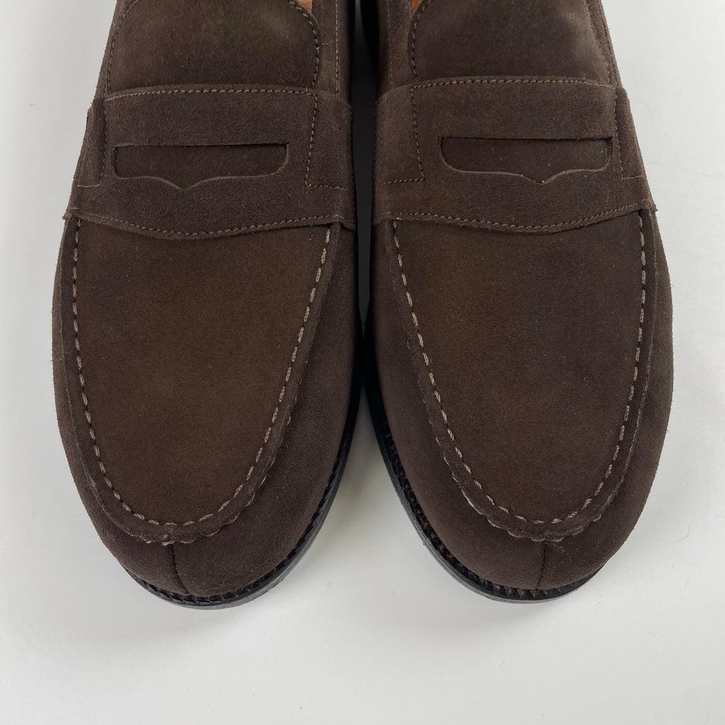 J.M.WESTON ジェイエムウエストン / 180シグネチャースウェードローファー OAK ROOMシューツリー付 極美品 参考定価：142,000+tax SIZE：7/D(27cm程度)