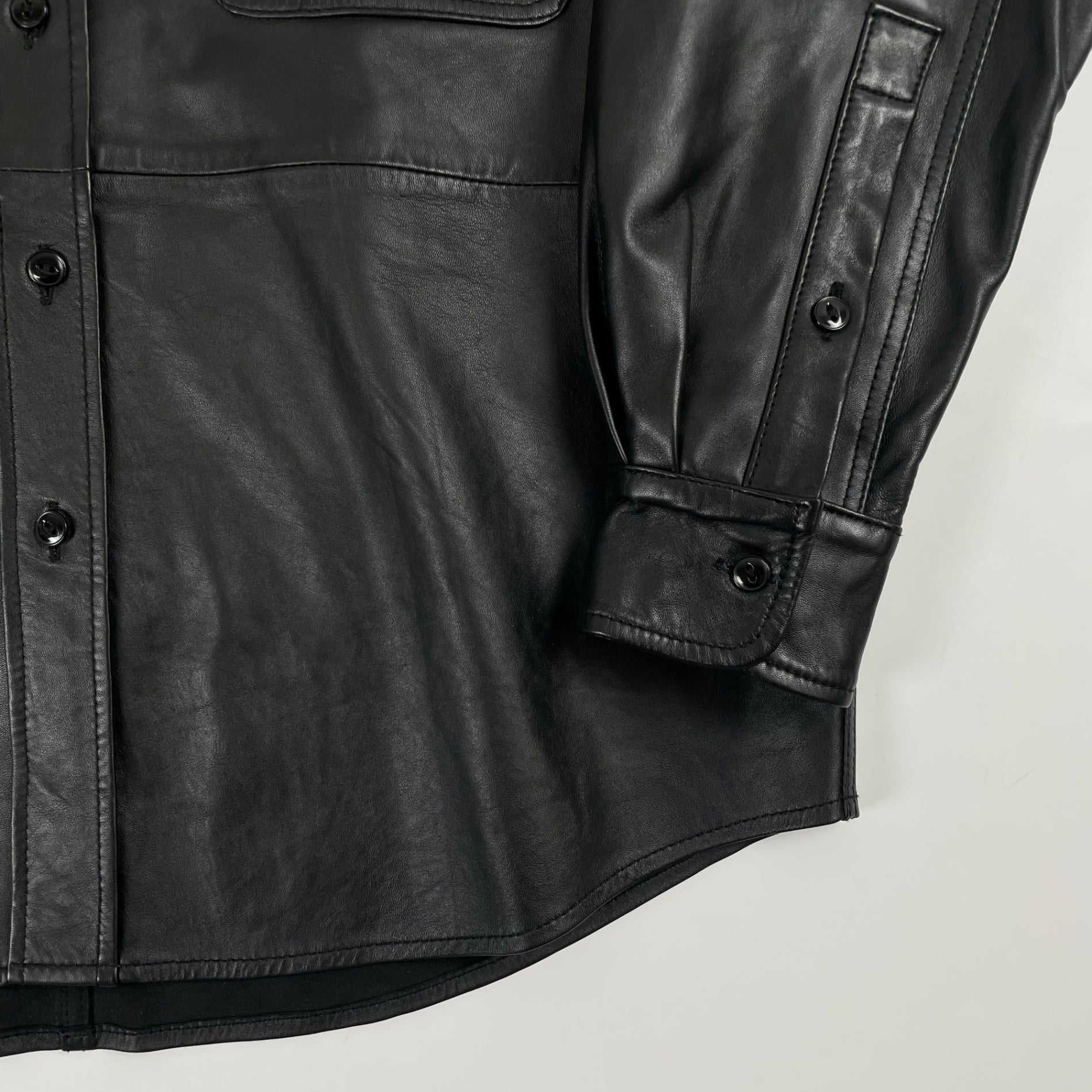 JOURNAL STANDARD TRISECT ジャーナルスタンダード トライセクト / ラムレザーワークシャツ 24年モデル 参考定価：33,000+tax SIZE:S