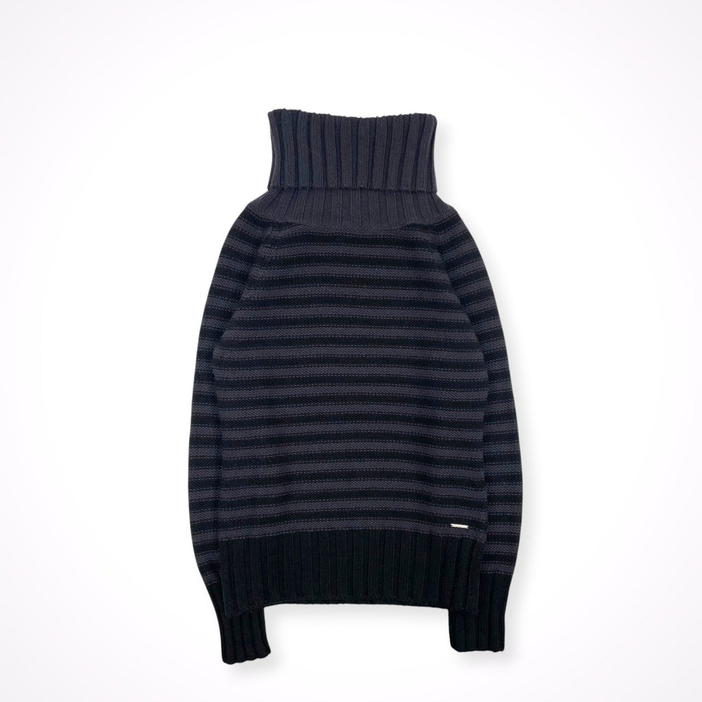ARMANI JEANS / ボーダータートルネックニット 参考定価：50,000程度 SIZE:M