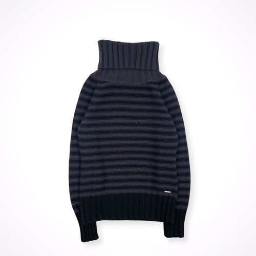 ARMANI JEANS / ボーダータートルネックニット 参考定価：50,000程度 SIZE:M