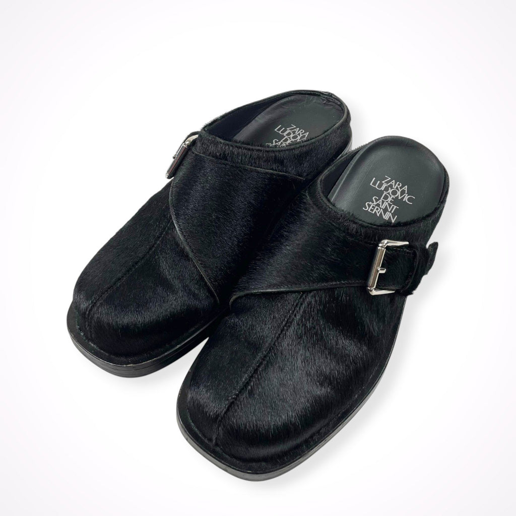 ZARA × LUDOVIC DE SAINT SERNIN / コラボ ハラコモンクサンダル SIZE:25.5cm