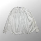 【フランス製】COMME des GARCONS COMME des GARCONS コムコム / Vネックギャザーブラウス SIZE：S