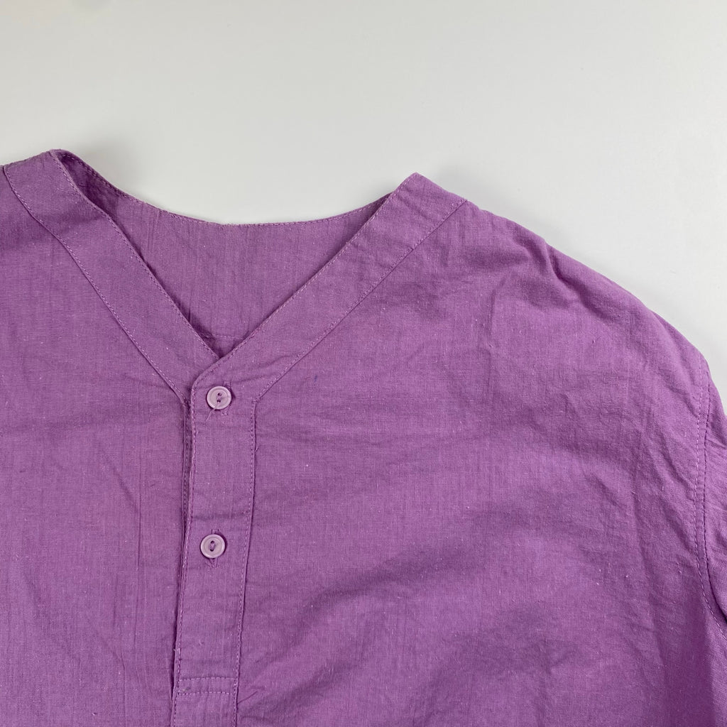 VINTAGE ロシアンミリタリー EURO / 後染め スリーピングシャツ SIZE：L程度