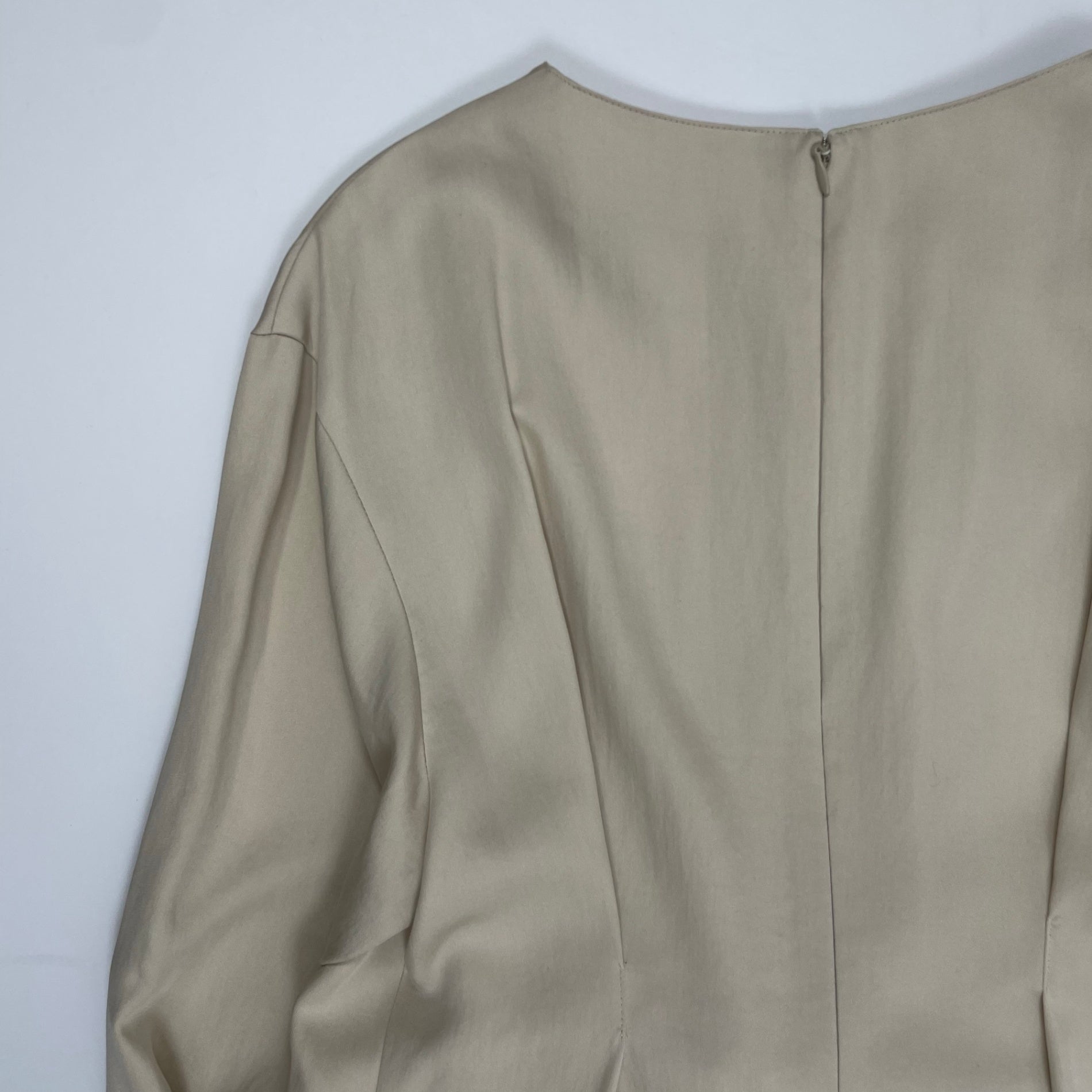 Ballsey ボールジー / セルロースモールスキン フロントリボンワンピース 未使用品 参考定価：26,000+tax SIZE:36