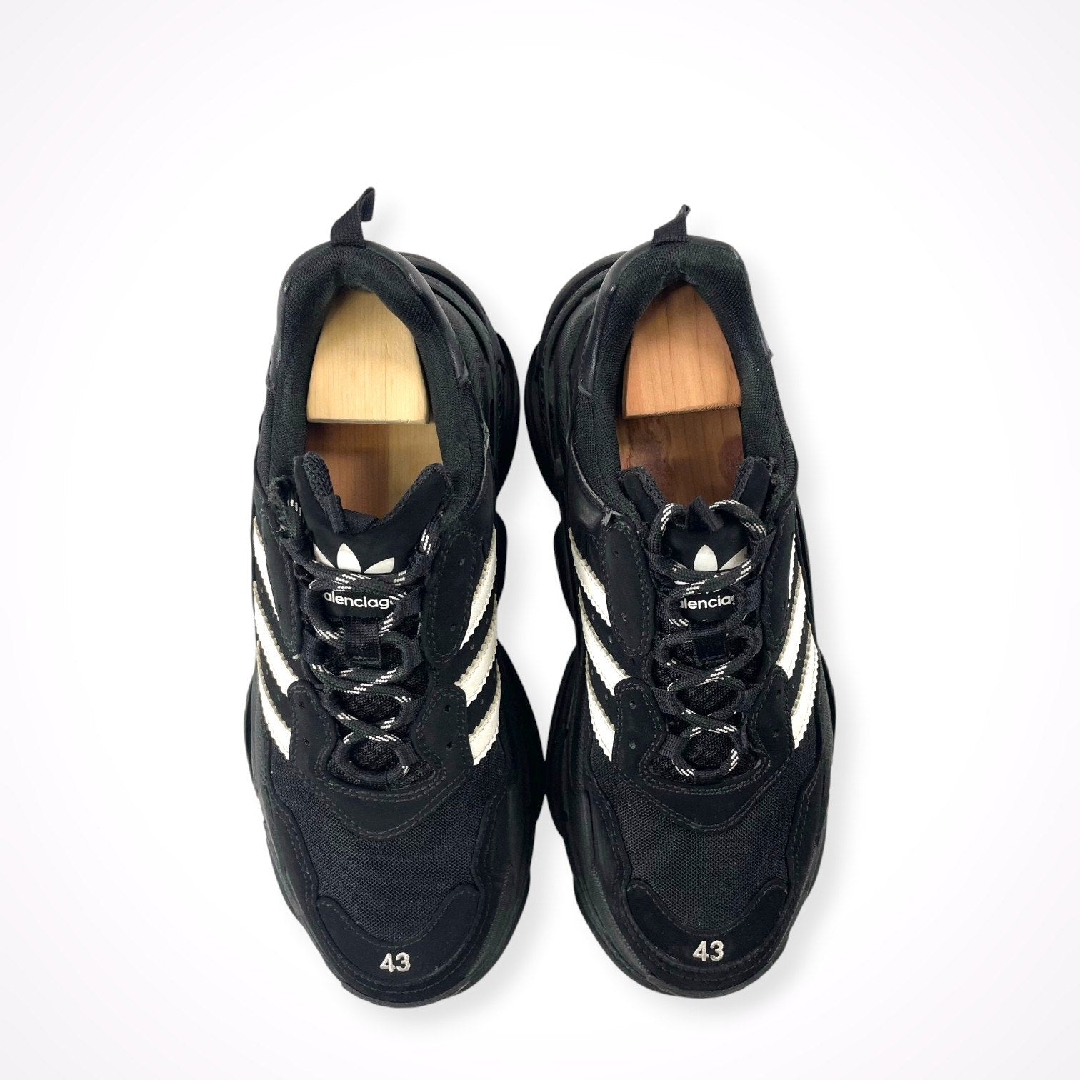 adidas × BALENCIAGA / コラボ TRIPLE S TRAINERS ブラック SIZE:28.5cm