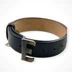 ERMANNO SCERVINO / 「E」バックルレザーベルト 参考定価：100,000程度
