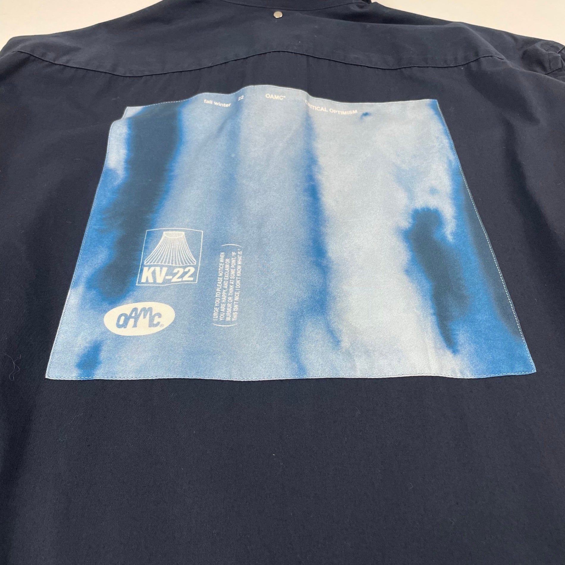 OAMC / system shirt ブラック 参考定価：60,000程度 SIZE:L