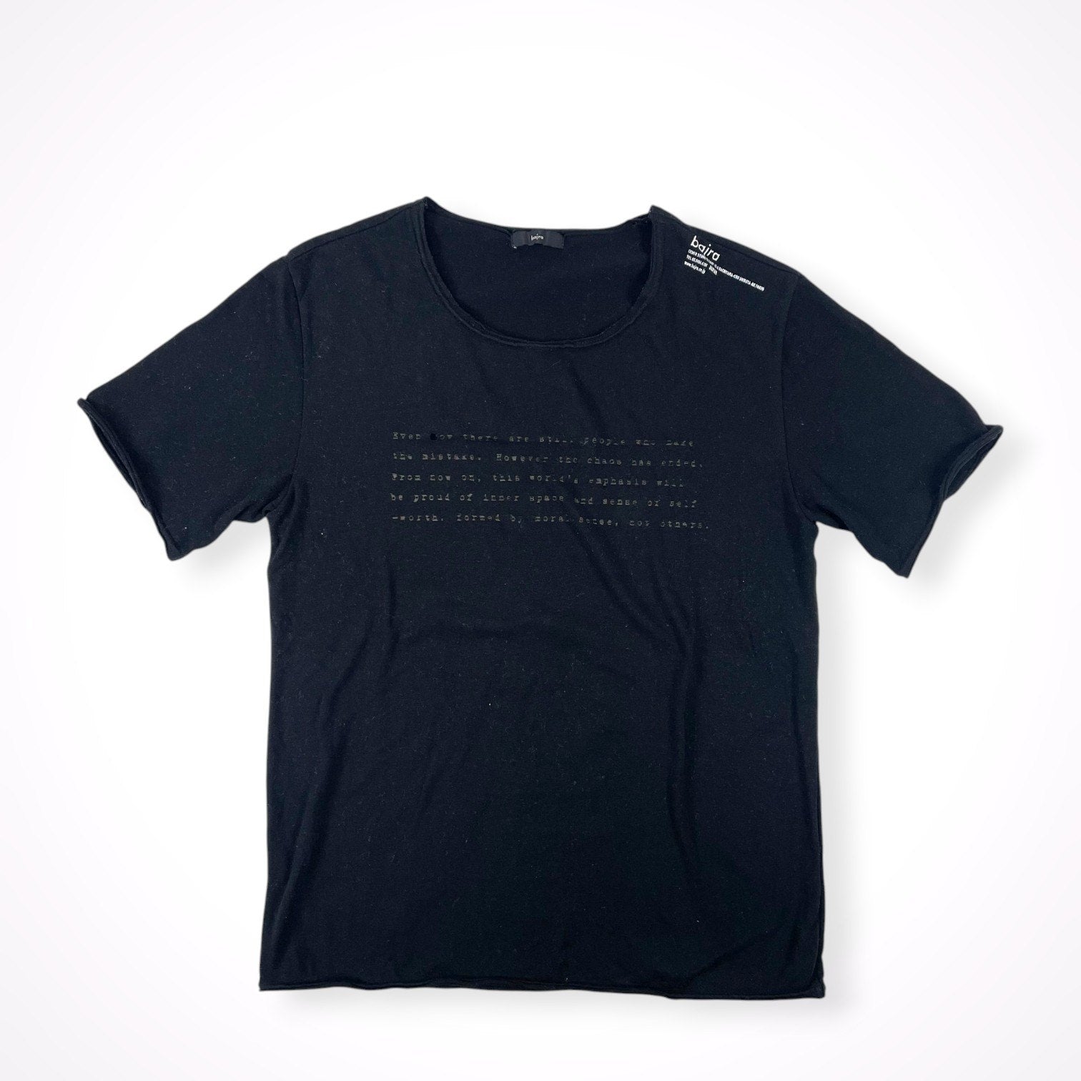 bajra / シアーロゴTEE 参考定価：18,000程度 SIZE:M程度