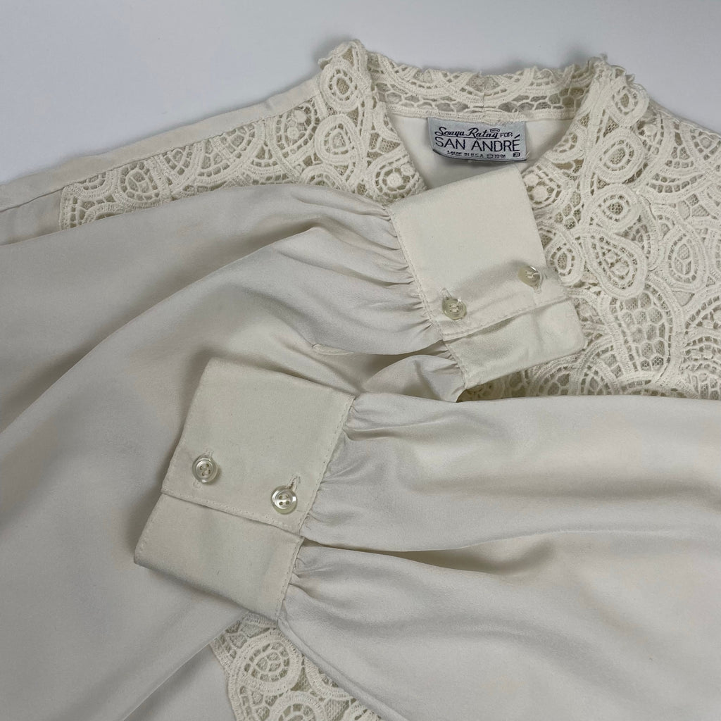 VINTAGE ヴィンテージ / USA製ヴィンテージレースシャツ ホワイト SIZE：FREE