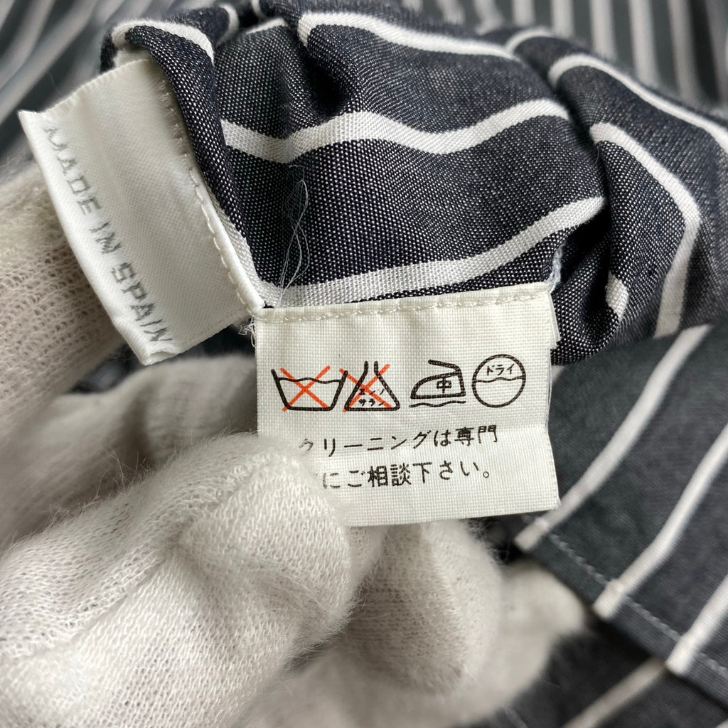 V2 BY VERSACE ベルサーチ ベルサーチェ ヴィンテージ / ストライプ シャツ ボタンダウン ビッグシルエット SIZE：M（XL程度）