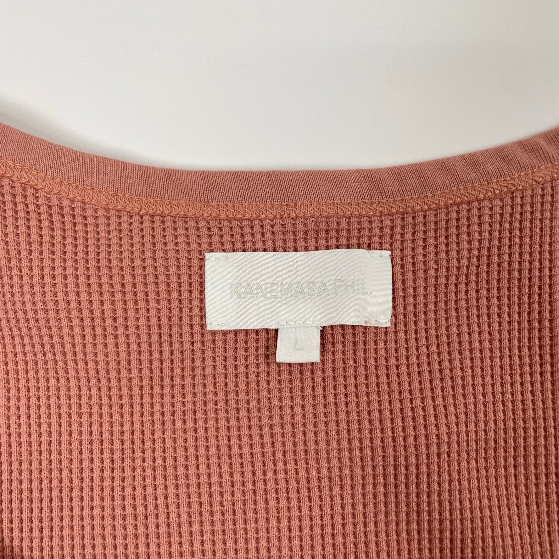 KANEMASA PHIL. カネマサ フィル / 18G Garment Waffle Tank Top 参考定価：9,000+tax SIZE:L
