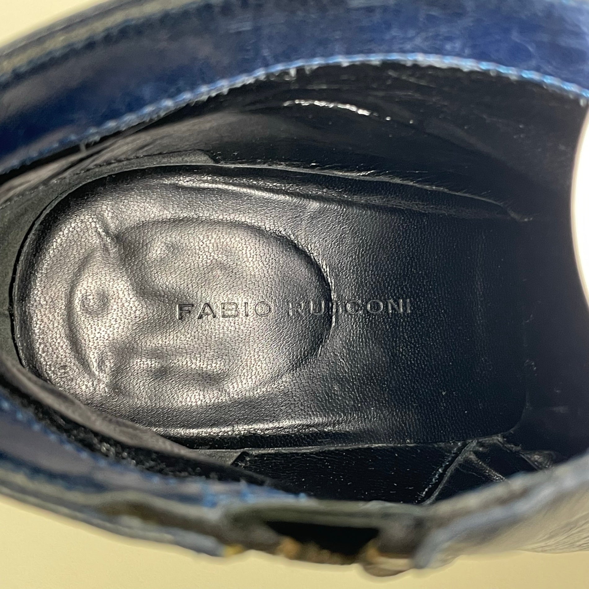FABIO RUSCONI / レザーサイドジップショートブーツ 参考定価：50,000程度 SIZE:38
