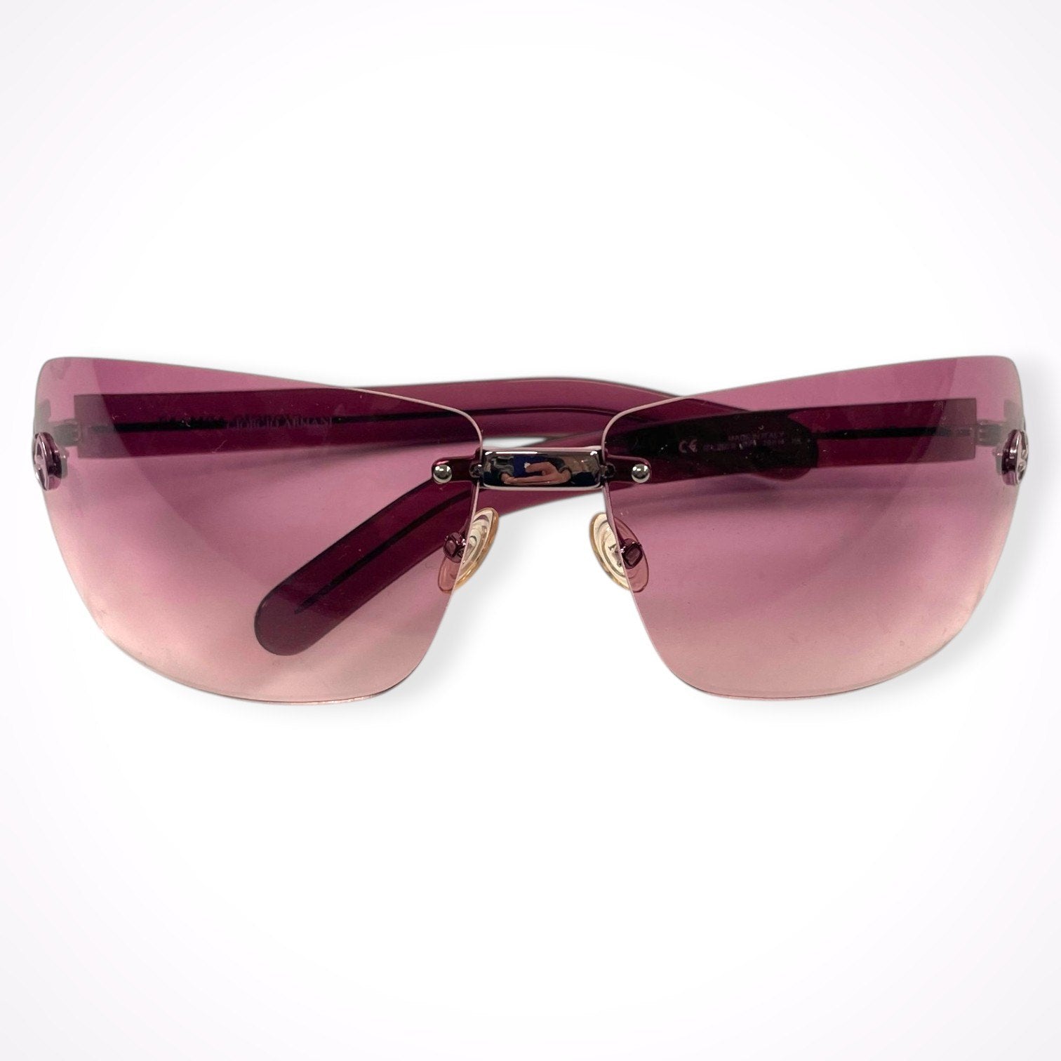 GIORGIO ARMANI / リムレスサングラス 参考定価：58,000程度 SIZE:70□14 115