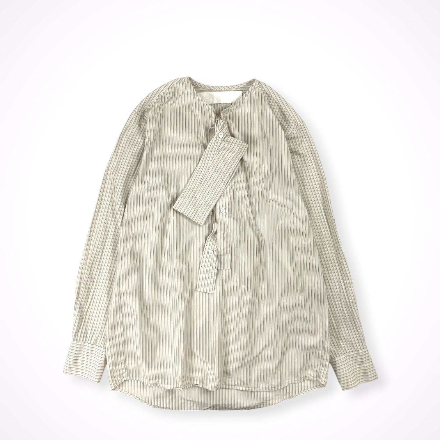 osakentaro / バラバラストライプシャツ 参考定価：30,000程度 SIZE：M-L程度