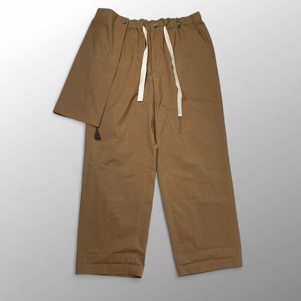 Midorikawa ミドリカワ / APRON EASY PANTS イージーパンツ 25SS ベージュブラウン 参考定価：66,000+tax