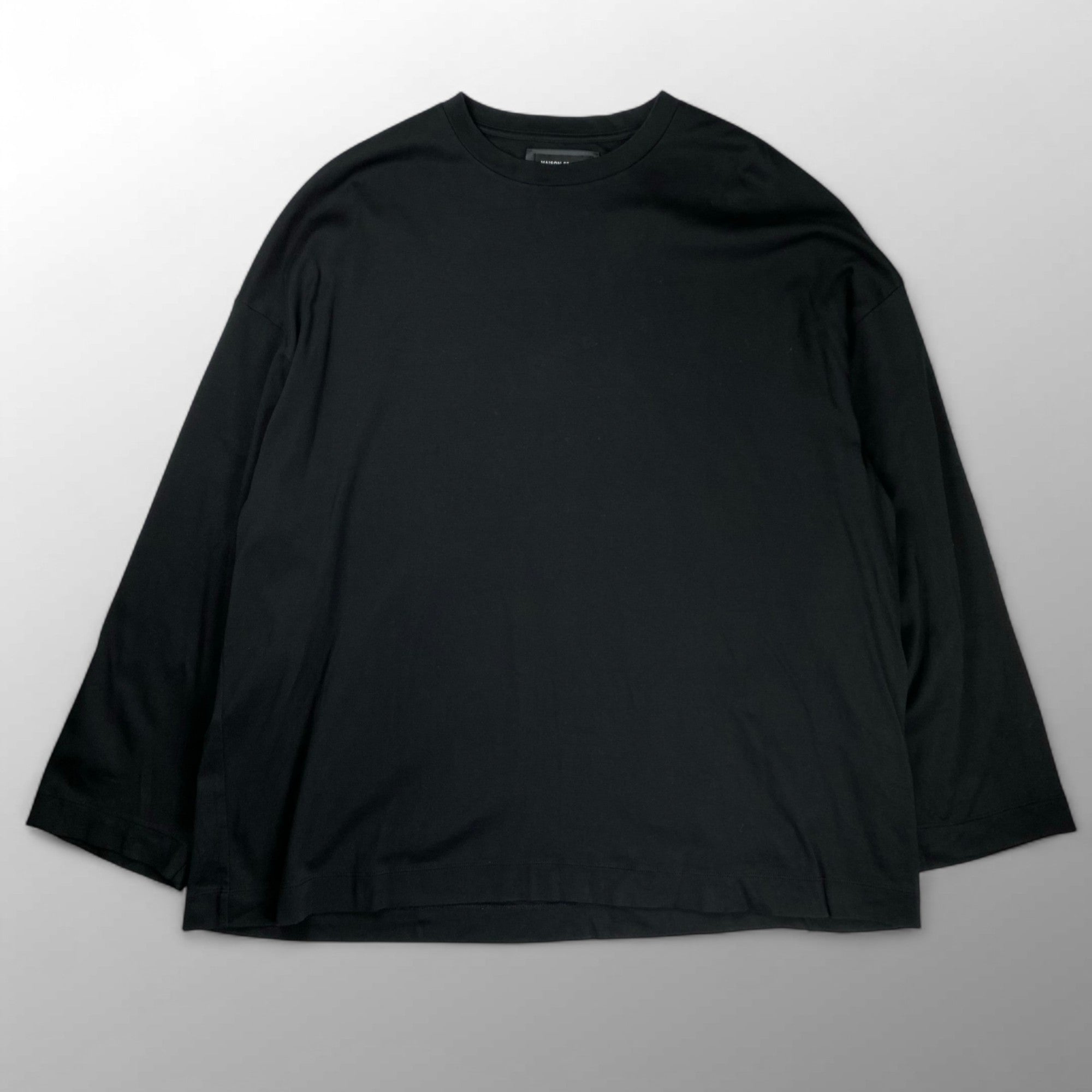 MAISON SPECIAL メゾンスペシャル / LOTUSウルトラファインスムースプライムオーバーロングカットソー ブラック SIZE：46(L程度)