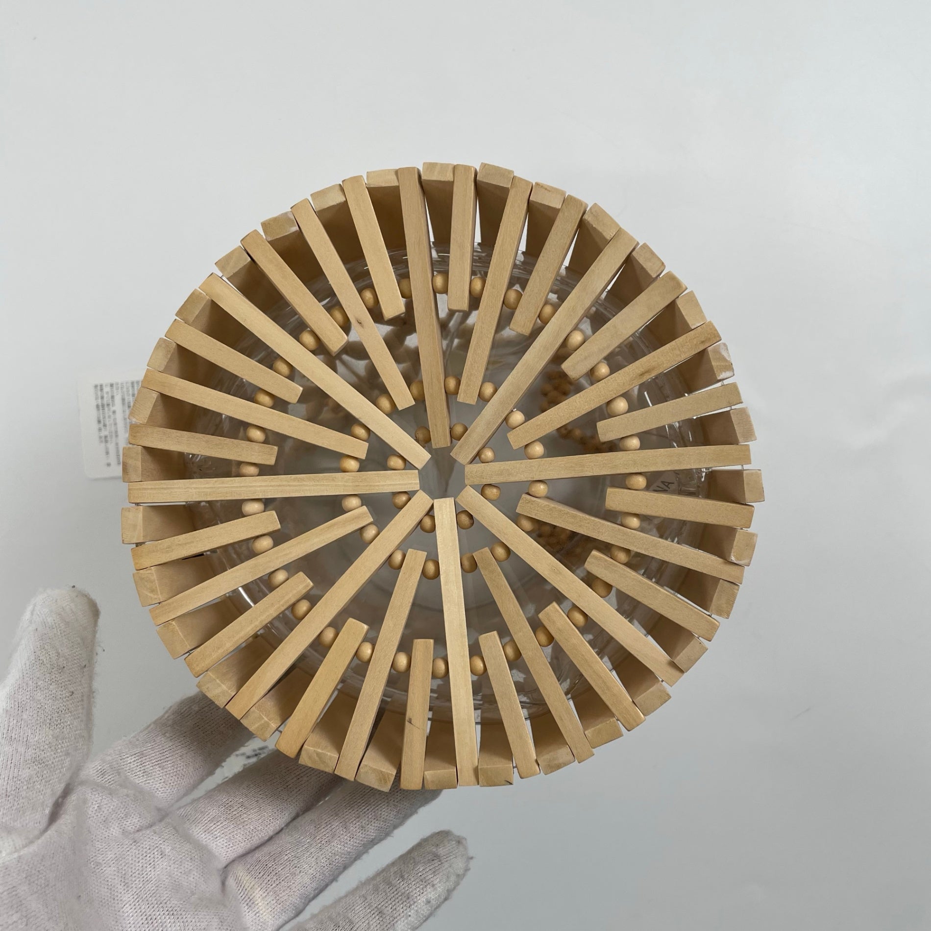 MARCHER マルシェ / ウッドビーズハンドバッグ 参考定価：18,000+tax 未使用品