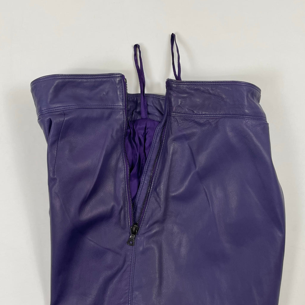Gianni Versace / レザーハーフパンツ 参考定価：200,000程度 SIZE:W68