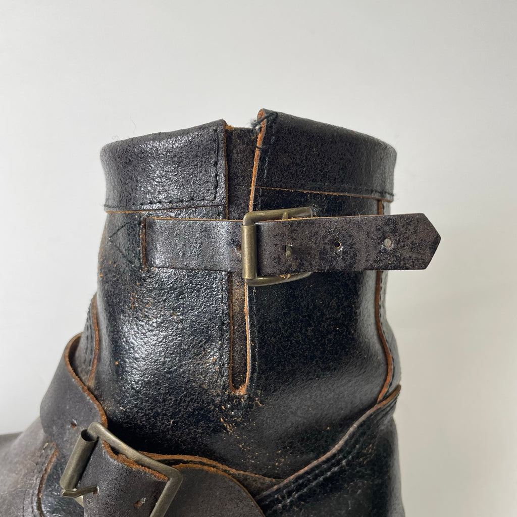 JUNYA WATANABE COMME des GARCONS / クラック加工レザーエンジニアブーツ 参考定価：100,000程度 SIZE:M(25-25.5cm)