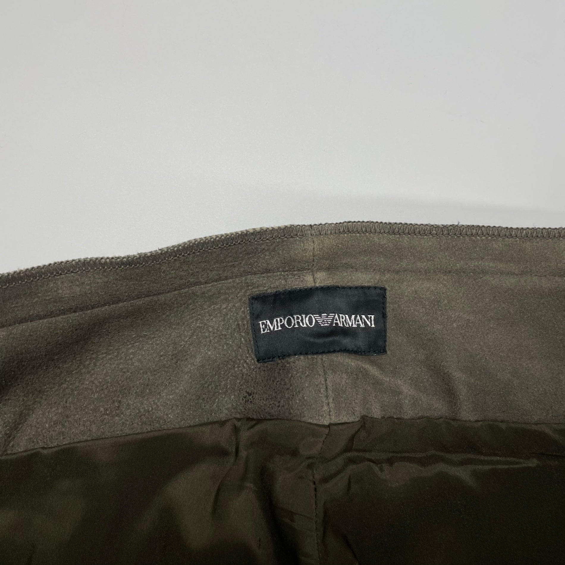 EMPORIO ARMANI エンポリオ アルマーニ / アーカイブ ラムスウェードレザーパンツ SIZE:48